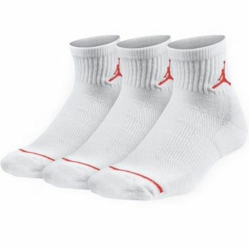Sports Socks Jordan JORDAN JUMPMAN WJ0009 001 White 3 pairs