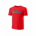 Maglia a Maniche Corte Uomo Wilson Rosso