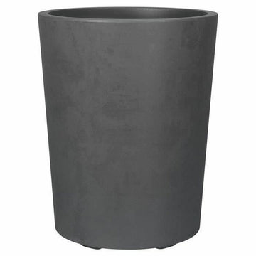 Planter Deroma Millennium R Grey Anthracite Plastic Recycled plastic Circular Vase