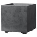 Vaso Deroma Antracite 25 cm Plastica Quadrato Secchio Ø 25 cm
