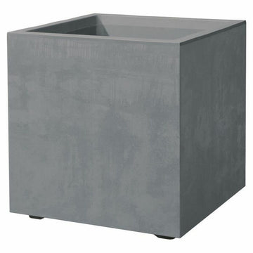 Vaso Deroma Grigio 25 cm Plastica Quadrato Secchio Ø 25 cm