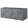 Vaso Autoirrigante Deroma Grigio 99 cm Plastica Rettangolare