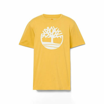 Maglia a Maniche Corte Uomo Timberland Kennebec River Tree Logo Short Giallo