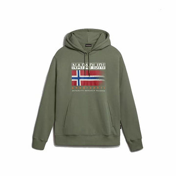 Felpa con Cappuccio Bambino Napapijri B-Kreis H Verde scuro