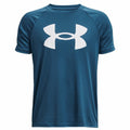 Maglia a Maniche Corte per Bambini Under Armour Big Logo Azzurro