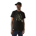 Maglia a Maniche Corte Uomo New Era NY Yankees MLB Taglia XL Nero