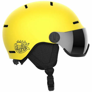 Casco da sci Salomon Orka Visor Vib Per bambini Unisex 56-59 cm Giallo