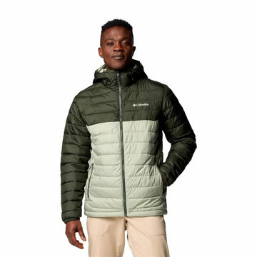 Giacca Sportiva da Uomo Columbia Powder Lite II Verde Grigio