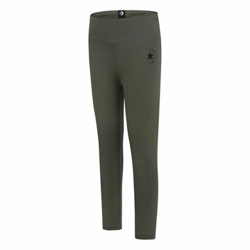 Leggings Sportivi per Bambini Converse Chuck Patch High Rise Verde