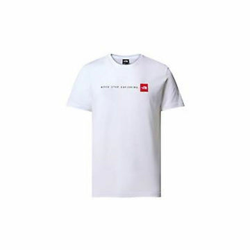 Maglia a Maniche Corte Uomo The North Face M SS NEVER STOP EXPLORING TEE NF0A87NSFN41 Bianco
