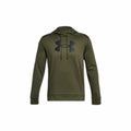 Felpa con Cappuccio Uomo Under Armour Fleece Big Logo Oliva