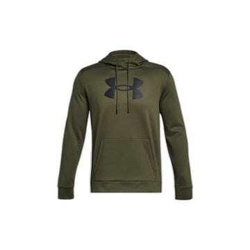 Felpa con Cappuccio Uomo Under Armour Fleece Big Logo Oliva