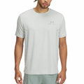 Maglia a Maniche Corte Uomo Under Armour Azzurro