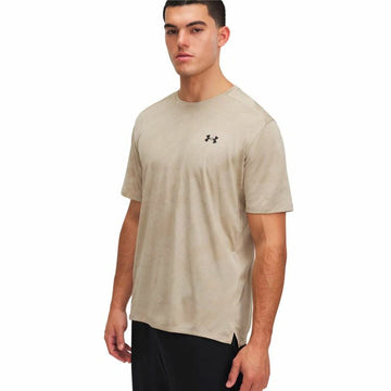 Maglia a Maniche Corte Uomo Under Armour Tech Marrone Chiaro