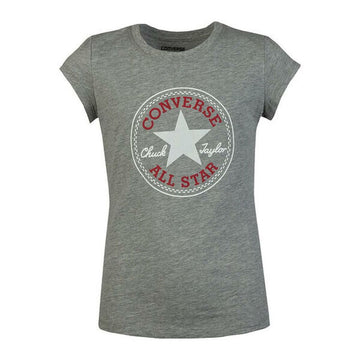 Maglia a Maniche Corte per Bambini Converse 468992 042 Grigio