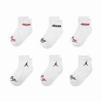 Pacco di calzini Jordan JHB JORDAN LEGEND ANKLE BJ0342 001 Bianco Per bambini 6 Pezzi