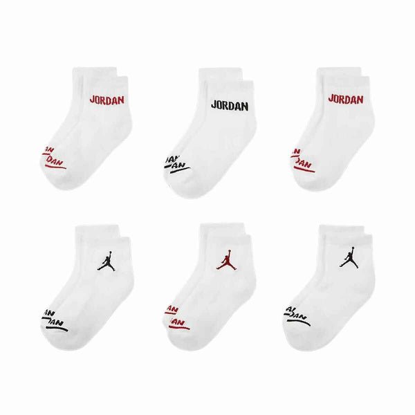 Pacco di calzini Jordan JHB JORDAN LEGEND ANKLE BJ0342 001 Bianco Per bambini 6 Pezzi