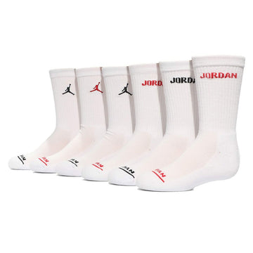 Calzini Sportivi Jordan JHB JORDAN LEGEND CREW 6PK BJ0343 001 Bianco Per bambini 6 Unità