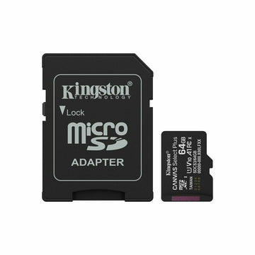 Micro SD Memory Card with Adaptor Kingston SDCS3/64GB