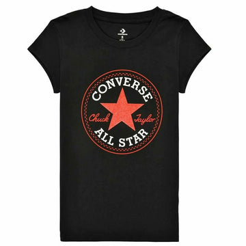 Maglia a Maniche Corte per Bambini Converse CHUCK PATCH TEE 468992 A3J Nero