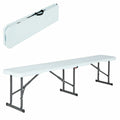 Panca Lifetime Pieghevole Bianco 183 x 29 x 42 cm