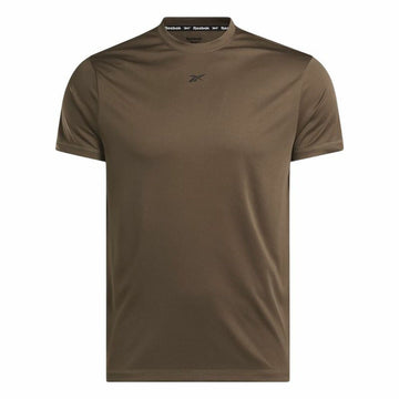 Maglia a Maniche Corte Uomo Reebok Id Train Ss Tech Tee Marrone Marrone Chiaro