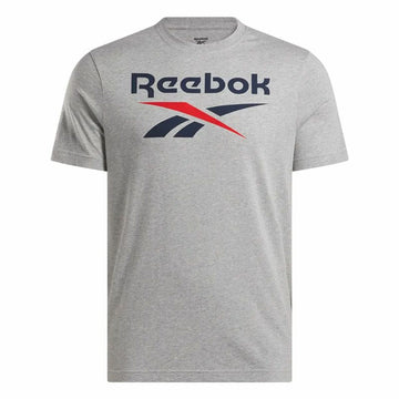 Maglia a Maniche Corte Uomo Reebok Reebok Identity Big Grigio