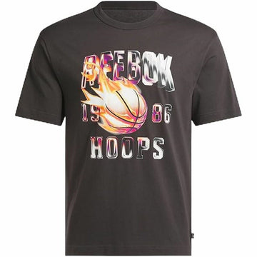 Maglia a Maniche Corte Uomo Reebok Gs Basketball On Fir Nero