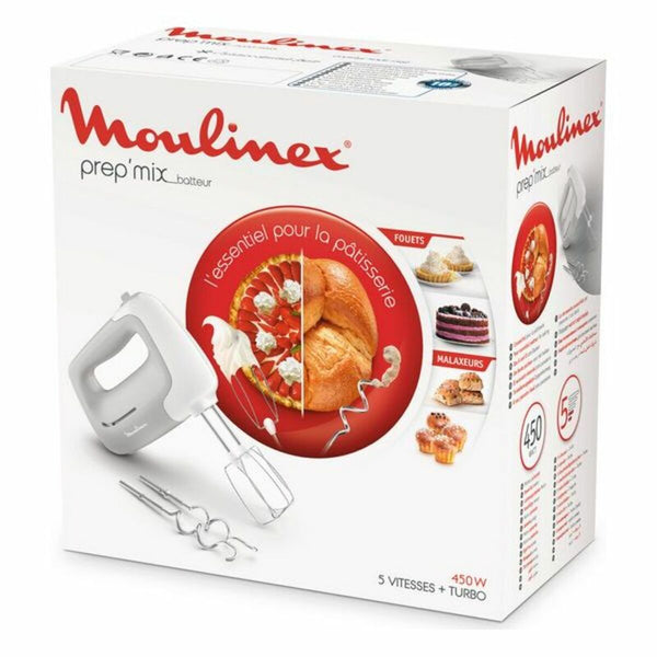 Sbattitore-Impastatrice Moulinex HM450B Grigio 450 W 450W - Augustea Shop