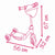 Monopattino Smoby Rosa