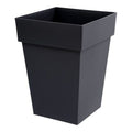 Vaso EDA Tuscan Grigio Grigio scuro polipropilene 39 x 39 x 53 cm