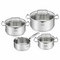 Batteria da Cucina Tefal G719S735 Acciaio Acciaio inossidabile Ø 24 cm Ø 20 cm Ø 16 cm (4 Unità)