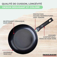 Set di padelle Fackelmann Brandao Ceramica 2 Pezzi