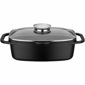 Casserole with lid Baumalu Black Ceramic