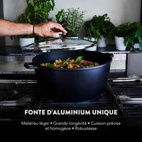Casseruola con coperchio Baumalu Nero 13,4 L Ø 36 cm