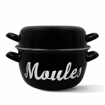 Pan Menastyl Black Glazed enamelled steel