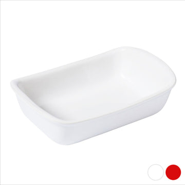 Oven Dish Pyrex Supreme White Ceramic Tempered glass