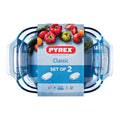 Set di Teglie da Forno Pyrex Classic Trasparente Vetro (2 Unità)