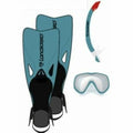 Maschera da Snorkeling con Boccaglio e Pinne Longboard 42-45