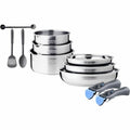 Batteria da Cucina Arthur Martin Acciaio 10 Pezzi