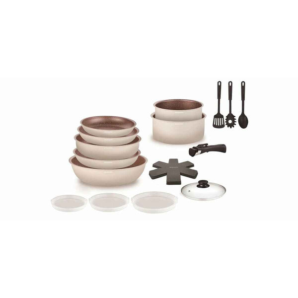 Batteria da Cucina Arthur Martin Bianco 18 Pezzi