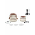 Batteria da Cucina Arthur Martin Bianco 18 Pezzi