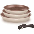Set di padelle Arthur Martin Beige Crema Alluminio 4 Pezzi (3 Unità)