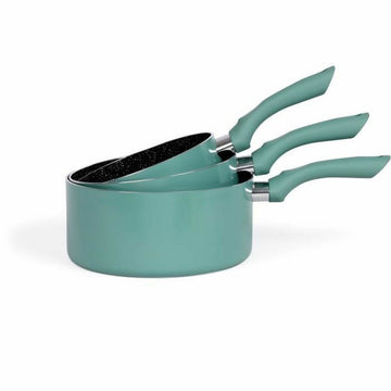 Set di pentolini Livoo Ø 18 cm Ø 20 cm Ø 16 cm Verde Alluminio 3 Pezzi