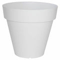 Vaso Riviera Bianco Plastica Quadrato Ø 50 cm