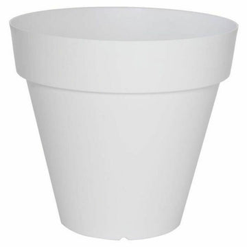 Vaso Riviera Bianco Plastica Quadrato Ø 50 cm
