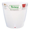Vaso Autoirrigante Riviera Eva New Bianco Plastica Rotonda Ø 46 cm