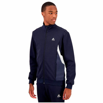 Felpa senza Cappuccio Uomo Le coq sportif Heritage Fz Sweat N°1 Blu scuro