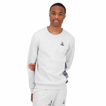 Felpa senza Cappuccio Uomo Le coq sportif Heritage N°1 Grigio
