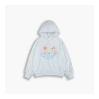 Felpa con Cappuccio da Bambina Levi's Oversized Bianco - Augustea Shop